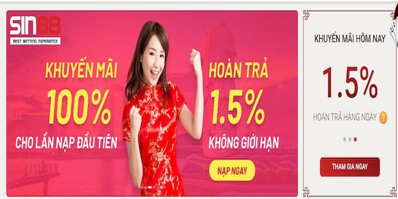 Chương trình khuyến mãi áp dụng cho tất cả các sản phẩm của nhà cái